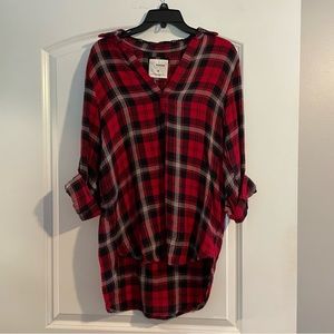 Plaid tunic